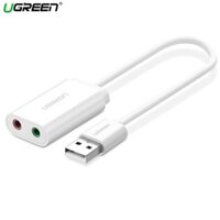 Card Sound USB 2.0 To 3.5mm Chính Hãng Ugreen 30143