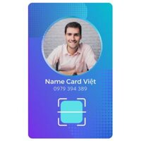 Card thông tin cá nhân có chip NFC và mã QR