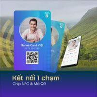 Card thông tin cá nhân có chip NFC và mã QR (1216)