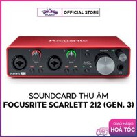 Card thu âm (Interface) Focusrite Scarlett 2i2 Gen 3 - Hàng chính hãng BH 3 năm