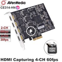 Card thu hình 4 đầu vào HDMI – Cạc ghi hình HDMI 4-CH 1080P 60fps SDK Designed Avermedia CE314-HN