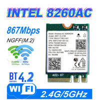 Card Wifi 5 Intel AC 8260 chính hãng băng tần kép Bluetooh 4.2 bảo hành 1 tháng