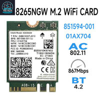 Card WIFI 5 INTEL AC8265 M2-2230 5GHZ Bluetooh 4.2 cho Laptop PC
