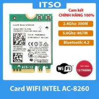 Card WIFI Intel AC 8260 khe M2 NGFF cho laptop