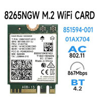 card wifi Intel AC 8265 Băng tần 2,4 và 5ghz Bluetooh 4.2 Laptop PC