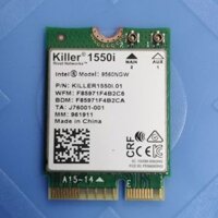 Card wifi laptop, intel 9560 killer 1550i, không dây