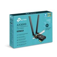 Card WiFi TP-Link PCI-E TX55E (Chuẩn AX/ AX3000Mbps/ 2 Ăng-ten ngoài/ Bluetooth)