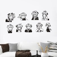 Cardcaptor Sakura Tường MOTO Decal Sakura Kinomoto Vinyl Dán Trang Trí Nhà Trang Trí Trang Trí Anime Xe Hơi