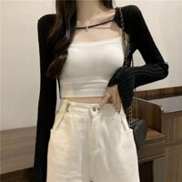 [Cardigan] Áo ghi lê nhỏ kiểu Pháp Đồ dệt kim chống nắng cho nữ mùa hè Áo khoác ngoài mỏng