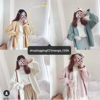 Cardigan cổ tay xòe