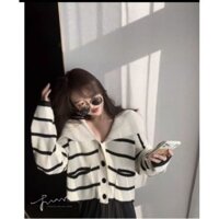 Cardigan len cổ bẻ