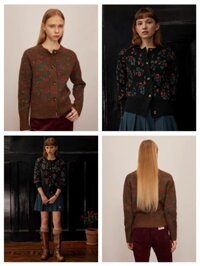 Cardigan Len Hoa Teenie Weenie Dư Xịn 13740