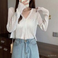 Cardigan Loose Thin Women's Shawl Outer Match Summer Ultra-Thin Cardigan Air Conditioning Short Blouse New Sunscreen Coat