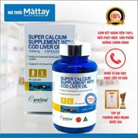 Careline Super Calcium Supplement With Cod Liver Oil 1000mg - Dầu gan cá bổ sung Omega 3 cho cơ thể.