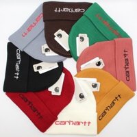Carhartt mũ len chữ màu trơn cá tính mũ len