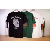 Carhartt W IP CARHARTT Động Vật Nhỏ LOGO In Kỹ Thuật Số Nam Nữ Dáng Rộng Cổ Tròn Tay Ngắn