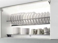 Cariny – Giá đựng bát đĩa inox nan, lắp tủ trên DISIOLA GB28