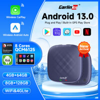 Carlinkit Hộp Hỗ Trợ Cấu Trúc carplay ultra 8 + 128g android 12.0 Hệ Thống 8 Lõi Chất Lượng Cao Hỗ Trợ youtube / netflix / waze / gps / android auto / apple carplay gps