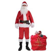 Carnival Halloween Party Cosplay Dress Up Người Đàn Ông Giáng Sinh Fancy Người Lớn Santa Claus Trang Phục