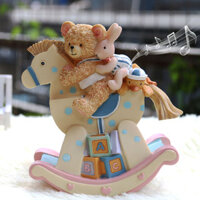 Carousel Bear Bunny Little Yellow Duck Music Box Hộp Nhạc Quà Tặng Sinh Nhật Cho Bé Gái Sáng Tạo Bạn Gái