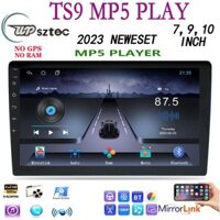 Carplay không dây 2 Din Âm thanh nổi trên ô tô TS9 MP5 Đài phát thanh ô tô 7 "9" 10 inch Đài phát thanh nổi FM trên ô tô Bluetooth Máy nghe nhạc MP5 Máy nghe nhạc USB Camera lùi không có android không có gps