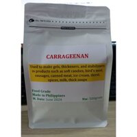 Carrageenan Được dùng làm chất sánh nước giải khát làm thạch làm chất treo không làm đóng cặn trong nước yến được