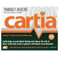 Cartia 168 viên chống đột quỵ