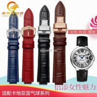 CARTIER Dây đeo đồng hồ bằng da 14 16 18 20mm phù hợp cho cả nam và nữ