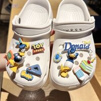 Cartoon figure duck shoe、Bộ 11 Miếng sticker dép crocs( KHÔNG KÈM DÉP )Jibbitz, charm gắn sục/set sticker shoe charms