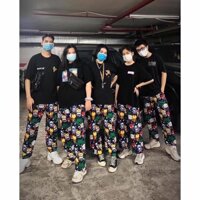 CARTOON PANTS - QUẦN HỌA TIẾT ULZZANG HOẠT HÌNH - QUẦN SUÔNG ỐNG RỘNG UNISEX NAM NỮ