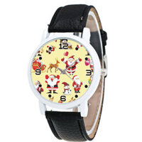 Cartoon Santa Claus Pattern Cute Kid Watch Fashion Children Quartz Watch