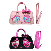 Cartoonbox Original Bear Series Hai Chiều Hoạt Hình Đen Hồng Túi Xách Hai Màu B3.24