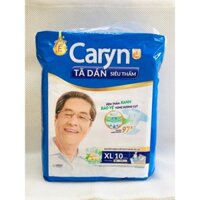 CARYN TÃ DÁN NGƯỜI LỚN SIÊU THẤM MỎNG NHẸ KHÁNG KHUẨN SIZE XL VÒNG HÔNG 86-135CM GÓI 10 MIẾNG