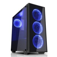 CASE ATX SAMA DARK SHADOW (2 mặt kính cường lực, Kèm FAN )