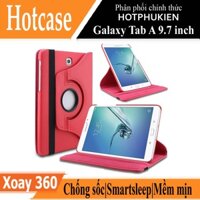 Case bao da Galaxy Tab A 9.7 inch SM-T550 xoay 360 độ hiệu HOTCASE chống sốc cực tốt, bảo vệ 360 độ - hàng nhập khẩu - Đỏ