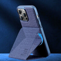 Case bao da ốp lưng canvaschoiPhone 14 Pro 6.1 inch hiệu X-level Stand Journeybảo vệ camera, lật dọc kiêm giá đỡ điện thoại - hàng nhập khẩu - Xanh