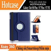 Case bao da Samsung Galaxy Tab S8 Plus / Tab S7 Plus / S7 FE 12.4 inch xoay 360 độ hiệu HOTCASE - HPK phân phối