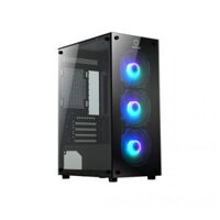 CASE COOLERPLUS PROONE CPC G315 ĐEN KÈM 3 FAN LED RAINBOW NEW