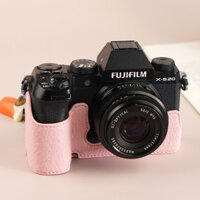 Case da PU cho Fujifilm X-S20 (Hồng)