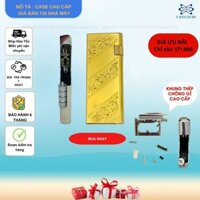 Case Dupont slim vàng,tặng 5 đá zippo đẹp, giá rẻ (YVANGSLIM)  Chất liệu Đồng Thau ,Mẫu Đa Dạng