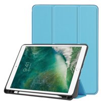 Case for iPad Air (3) 10.5 2019 & iPad Pro 10.5 2017 with Pencil Holder Ultra Slim Soft TPU Back and Trifold Stand Cover with Auto Sleep/Wake Full Body Protective Smart Case