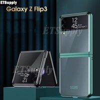 Case for Samsung Galaxy Z Flip3 Z Fold3 Case Casing Hard Plating TPU Silicon Bumper Luxury Transparent Back Phone Cover for Samsung Galaxy Z Flip 3 Fold 3