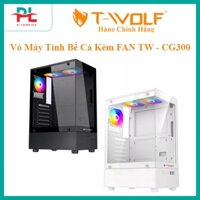 CASE GAMING T-WOLF TW-CG300B (BLACK/TEMPERED GLASS/USB30*1+USB20*2+HD AUDIO/282X192X413MM)
