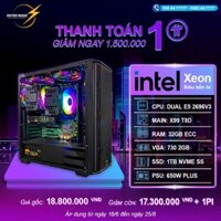 CASE Main X99 T8D Cpu E5 2696v3 36 Core - 72 luồng, Chuyên Chạy Node Pi Nework, NFT, Game Giả Lập