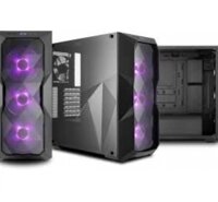 Case máy tính Cooler Master MasterBox TD500-(side window)  Mặt trước khắc kim cương