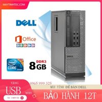 Case máy tính để bàn DELL Core i3 | ram 8GB | ổ cứng HDD 500GB. Tặng usb wifi. Hàng Nhập Khẩu