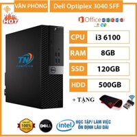 Case Máy Tính Để Bàn Dell Optiplex 3040 SFF Core i3 6100, Ram 8GB SSD 120GB + HDD 500GB + Qùa Tặng - Bảo Hành 12 Tháng