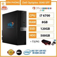 Case Máy Tính Để Bàn Dell Optiplex 3040 SFF Core i7 6700, Ram 8GB, SSD 120GB +HDD 500GB + Qùa Tặng - Bảo Hành 12 Tháng