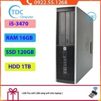 Case máy tính để bàn HP Compaq 6300 SFF CPU i5-3470 Ram 16GB SSD 120GB HDD 1TB Tặng USB thu Wifi, Bảo hành 12 tháng
