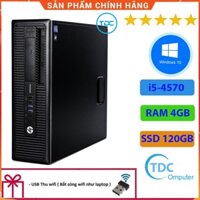 Case máy tính để bàn HP 400G1/600G1 CPU i5-4570 Ram 4GB SSD 120GB Tặng USB thu Wifi